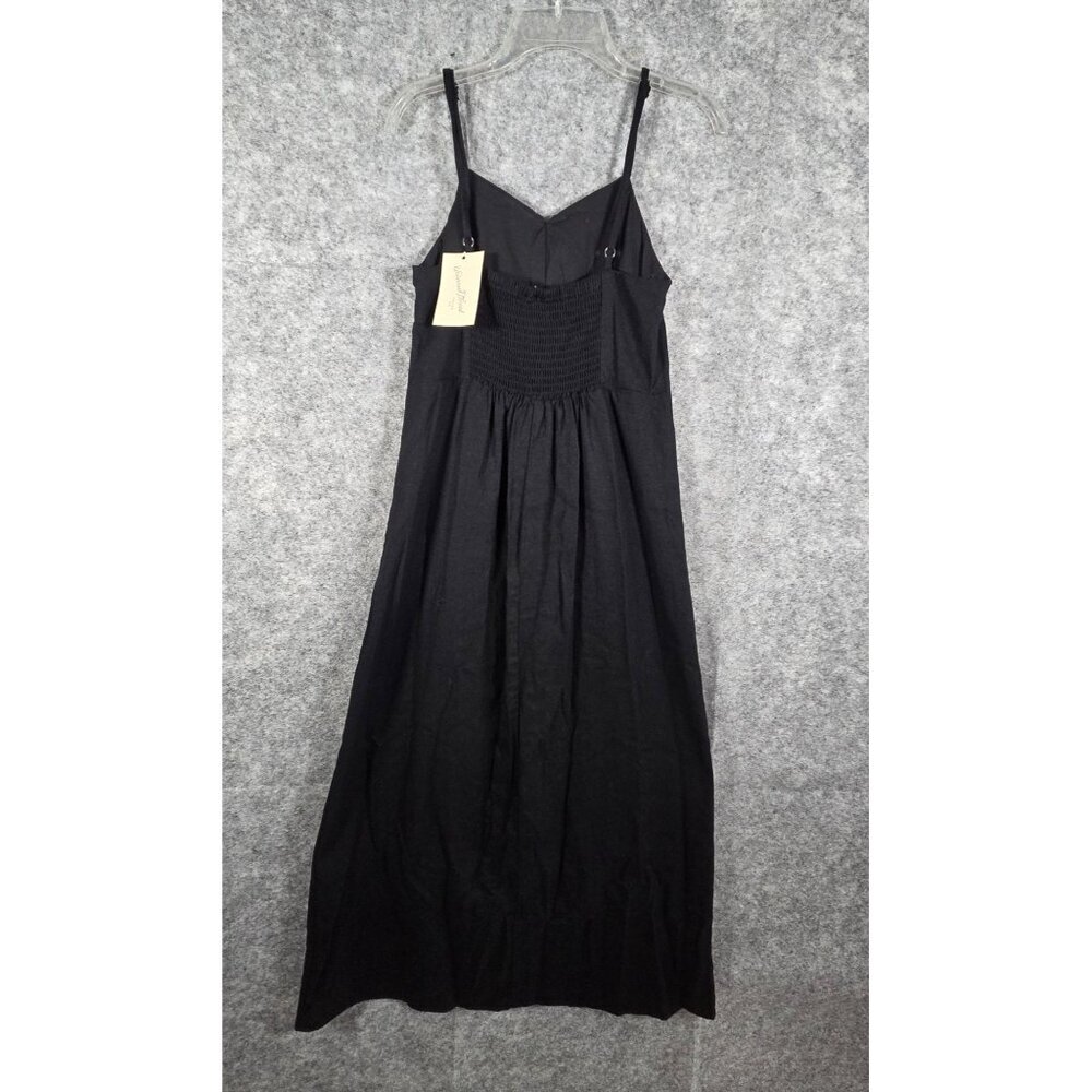 Universal Thread NWT Women's Sleeveless Midi Dress  Smocked Back Black Size XS - Picture 6 of 10